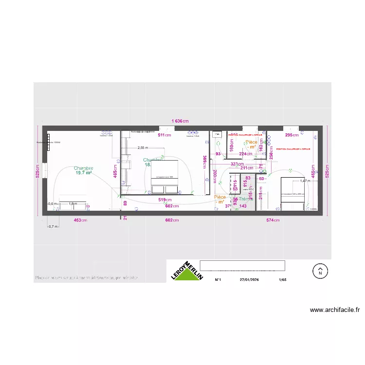 VILLIE MORGON 1ER ETAGE. Plan de VILLIE MORGON 1ER ETAGE. Plan de