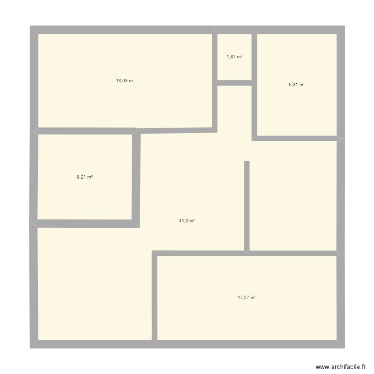 11BLOCA. Plan de 6 pièces et 98 m2