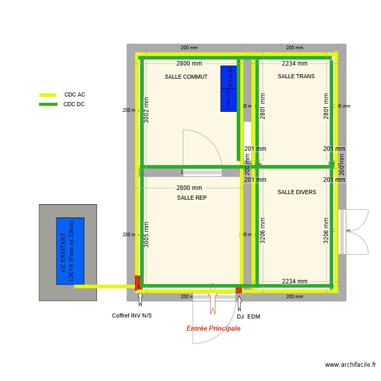 CL4 KOUNGOU 2. Plan de 3 pièces et 31 m2