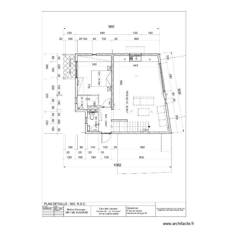 Mussard fils. Plan de 