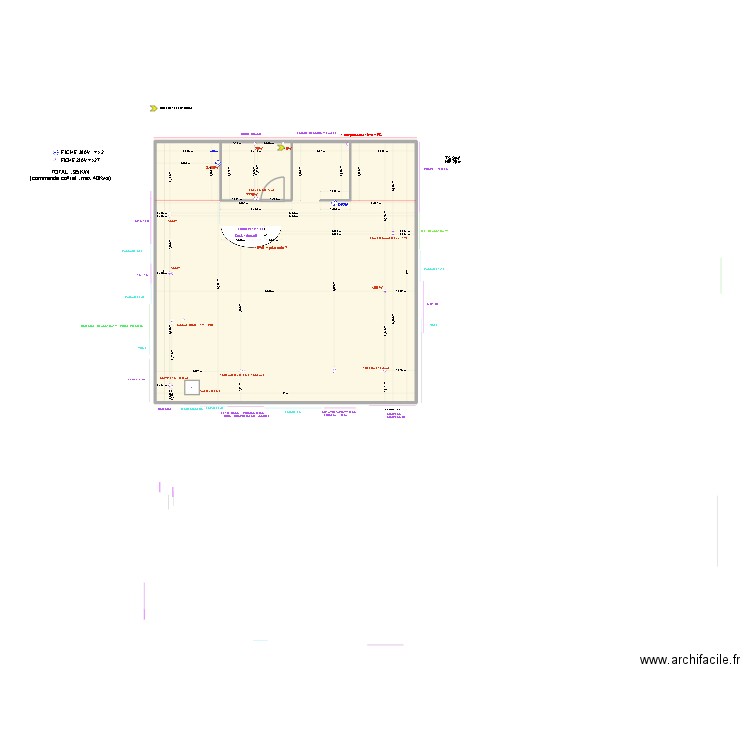 EUROPAIN 2026 - PLAN PRISE ELECTRIQUE REV0. Plan de 2 pièces et 81 m2