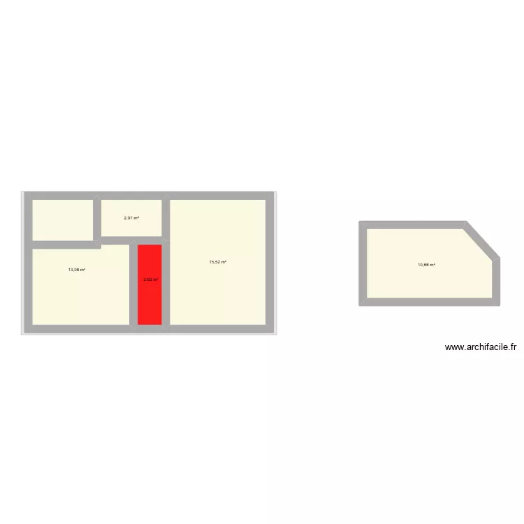 Rochlaudet RDC. Plan de 