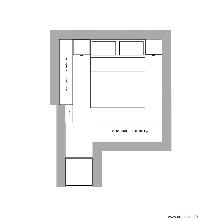 CHAMBRE PARENTS. Plan de 