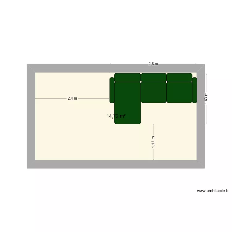 Monapt. Plan de 1 et 15 m² Monapt. Plan de 1 et 15 m²