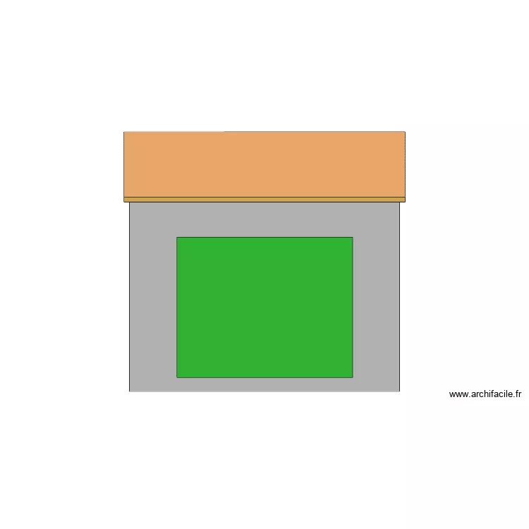 GARAGE PENTE DE FACE A L'ESTE. Plan de 1 et 17 m² GARAGE PENTE DE FACE A L'ESTE. Plan de 1 et 17 m²