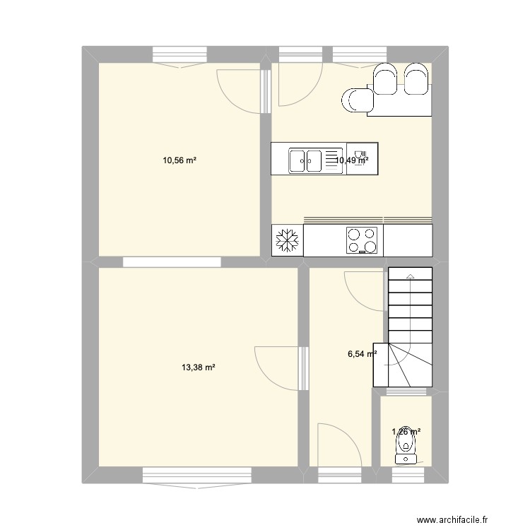 Louise & Cédric - 07/25.. Plan de 5 pièces et 42 m2