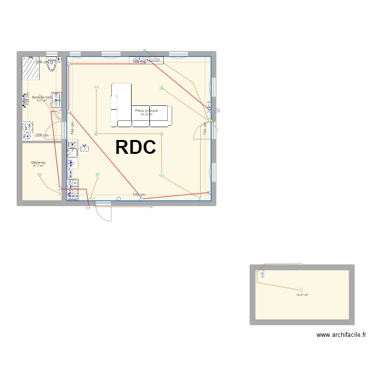 MZN CREATION - ENSUES (1). Plan de 9 pièces et 136 m2