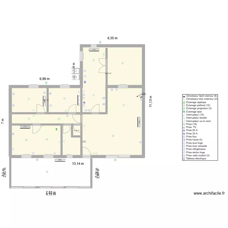 saint ly&eacute;. Plan de 