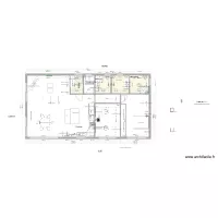 Maison 1 niveau 15.4 x 8.0 m 2 chambres est