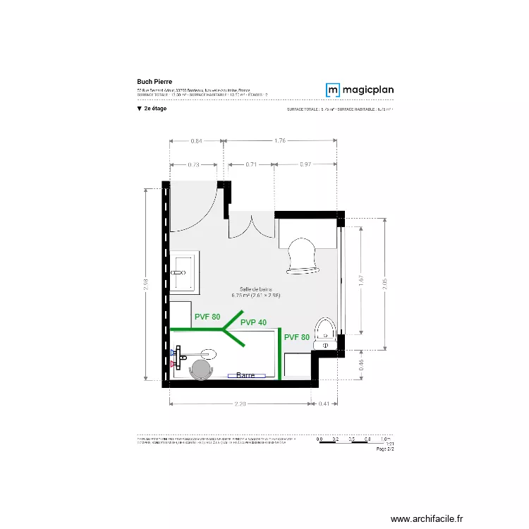 Projet Buch. Plan de 