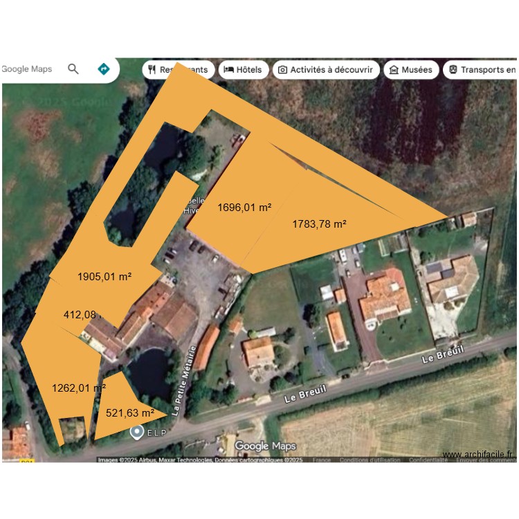 SURFACE TONTE. Plan de 0 pièce et 0 m2