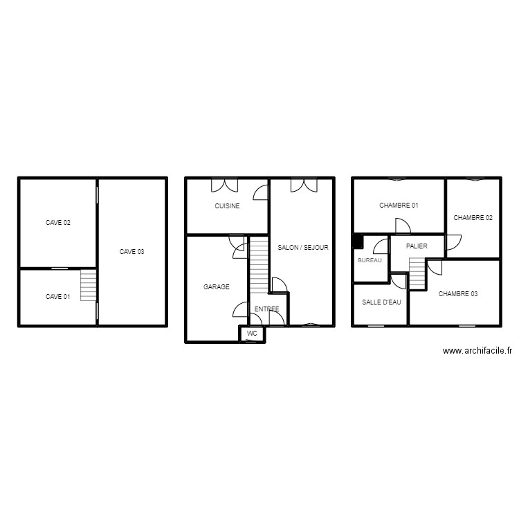 FINET BEAUVOIS MAISON 1977. Plan de 0 pièce et 0 m2