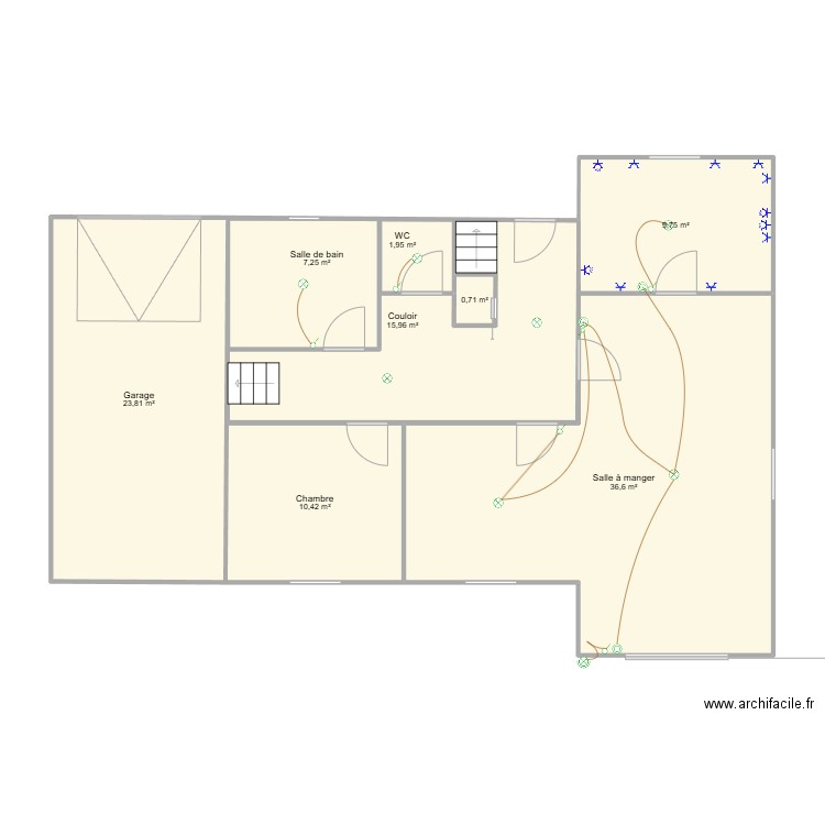 thomsbas. Plan de 8 pièces et 117 m2
