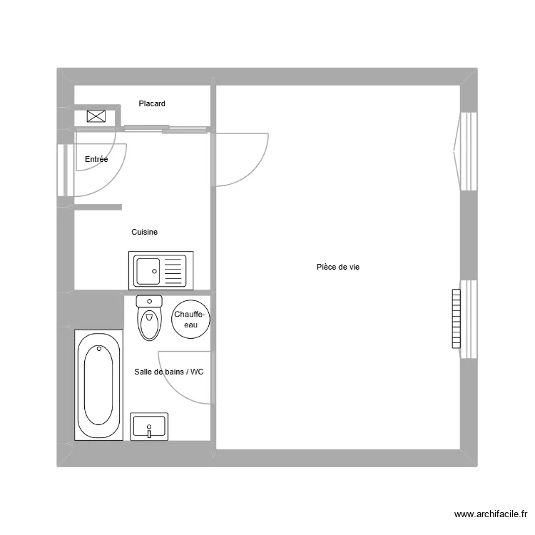 Orgeret Saint Maximin. Plan de 7 et 32 m² Orgeret Saint Maximin. Plan de 7 et 32 m²