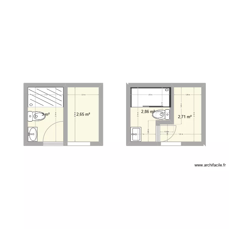 nador 1er. Plan de 4 Pièces et 11 m²