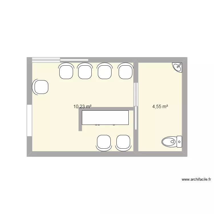salles d'attente. Plan de 
