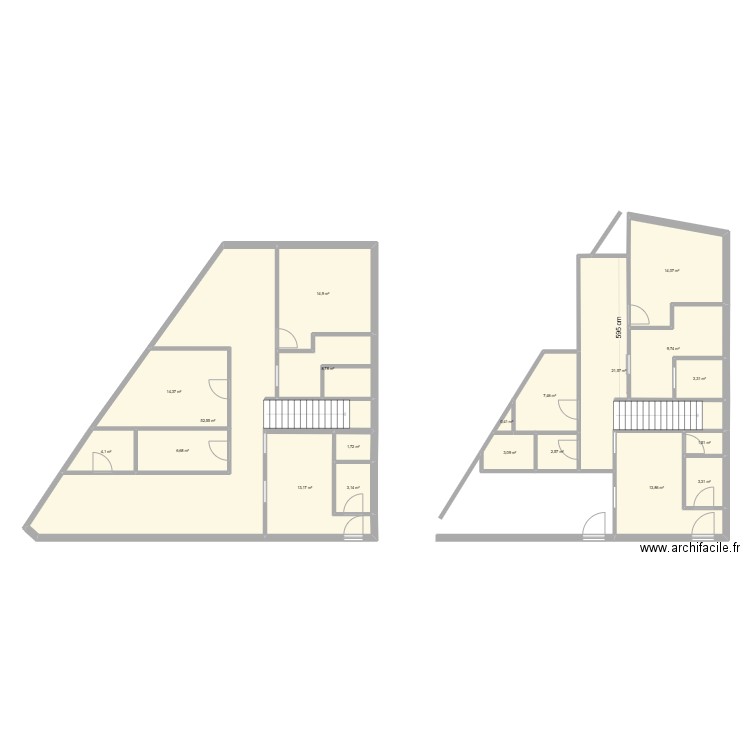 Pizzeria. Plan de 20 pièces et 200 m2