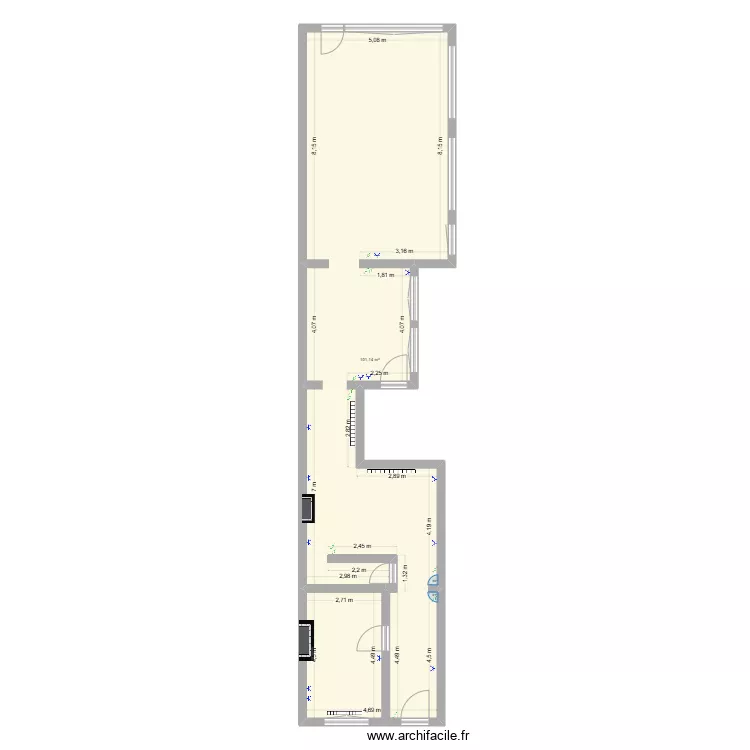 maison laulau. Plan de 
