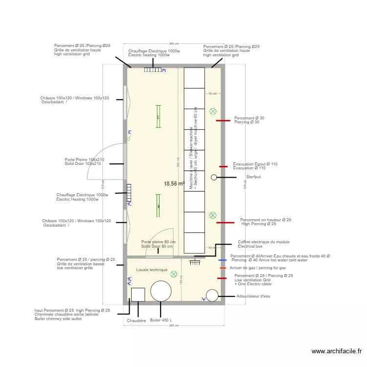 Plan pour eurointer. Plan de 
