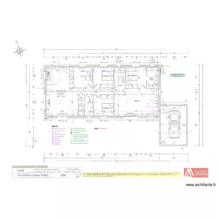 Maison Yo et Gerda (Elec). Plan de Maison Yo et Gerda (Elec). Plan de