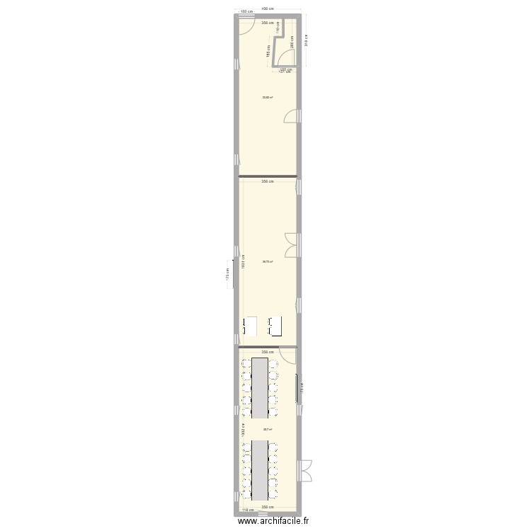 projet salles MFR. Plan de 0 pièce et 0 m2