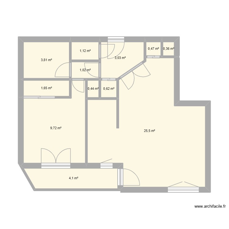 Appartement Adeline Chatillon. Plan de 0 pièce et 0 m2
