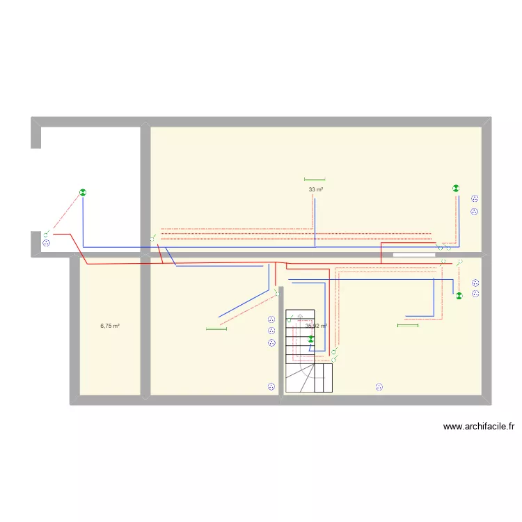 Houilles elec 2. Plan de 