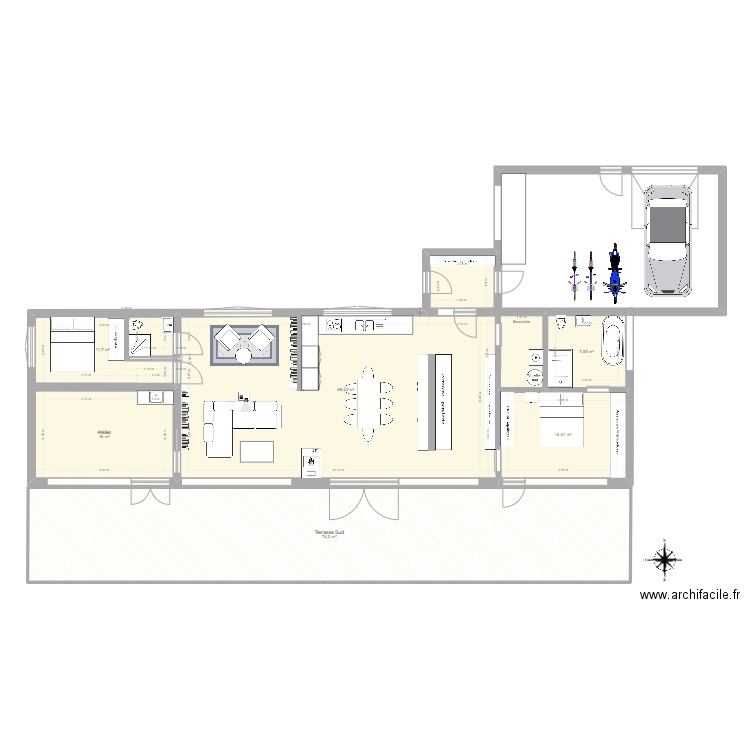 Isblomster_1. Plan de 6 pièces et 196 m2