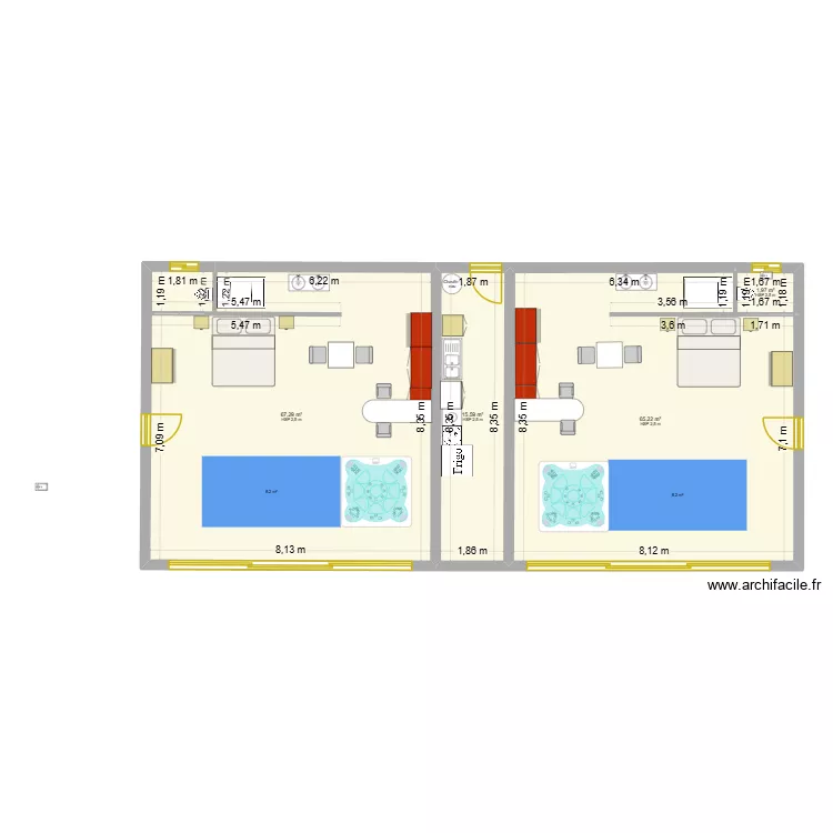 MAISON 4. Plan de 4 et 150 m² MAISON 4. Plan de 4 et 150 m²