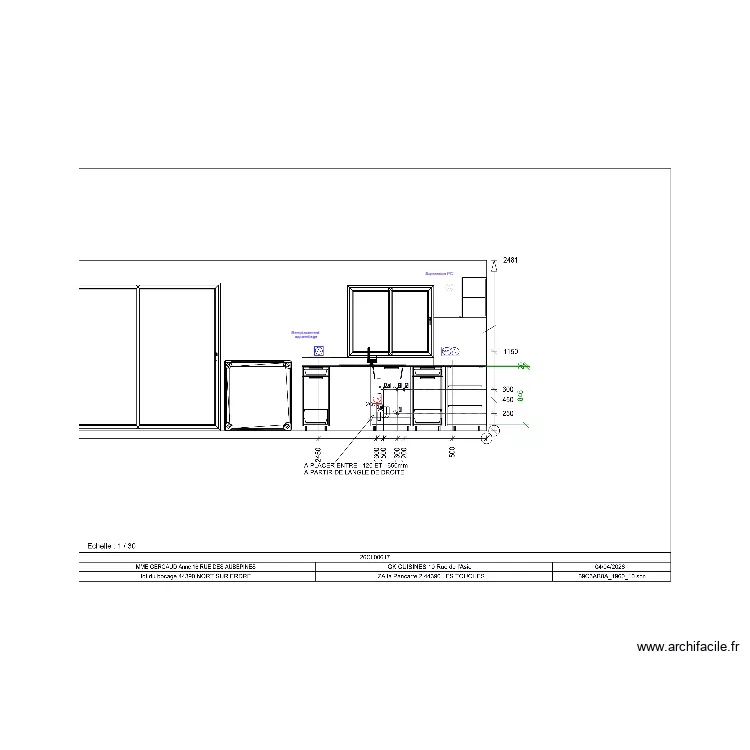 GERGAUD MUR 1. Plan de 