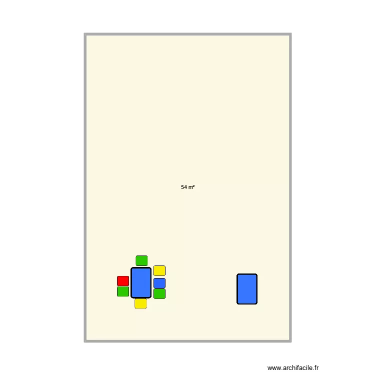 La petite tente version kids. Plan de 1 et 54 m² La petite tente version kids. Plan de 1 et 54 m²