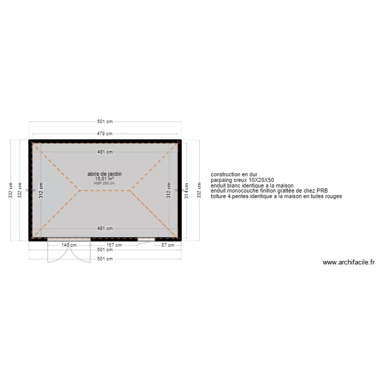 abris de jardin durieux. Plan de abris de jardin durieux. Plan de