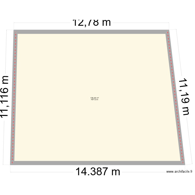 Ammar1 sfiha. Plan de 1 pièce et 134 m2