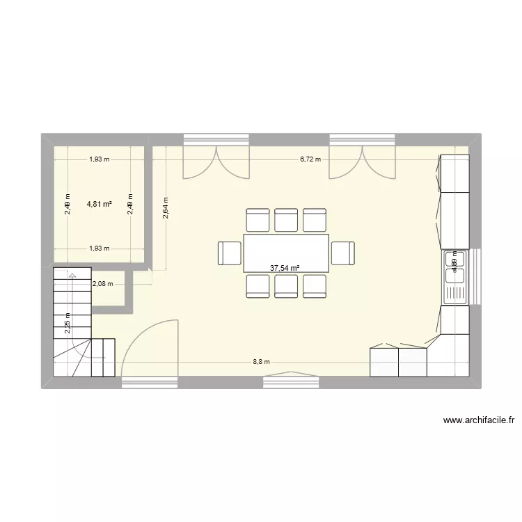 Beaune 1. Plan de 2 et 42 m² Beaune 1. Plan de 2 et 42 m²