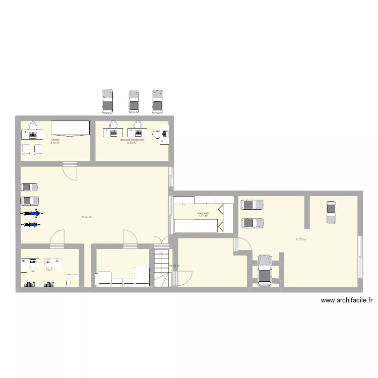 garage. Plan de garage. Plan de