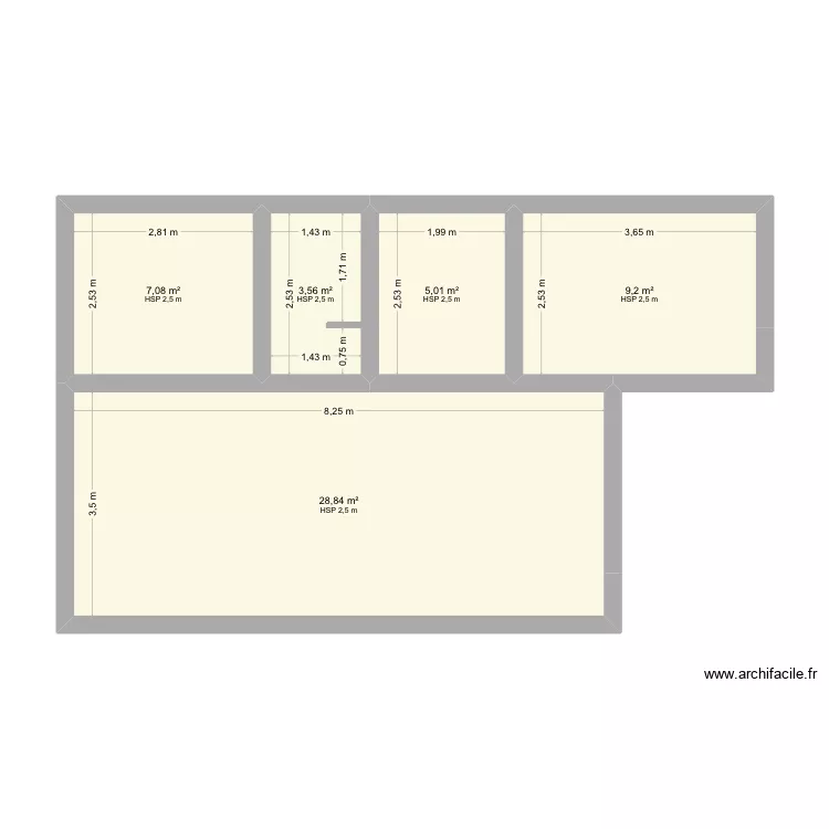 Rdc. Plan de 5 et 54 m² Rdc. Plan de 5 et 54 m²