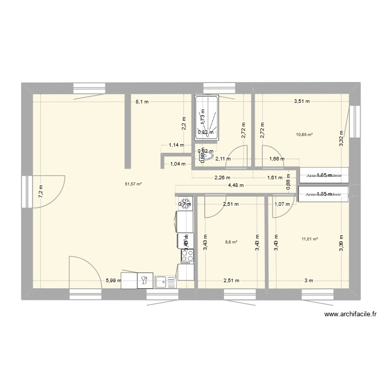 Le Fraisse Etage. Plan de 0 pièce et 0 m2