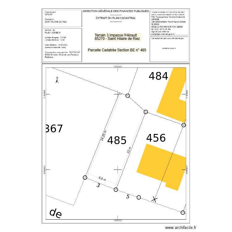 Parcelle 3 imapsse de l'hérault. Plan de 0 pièce et 0 m2