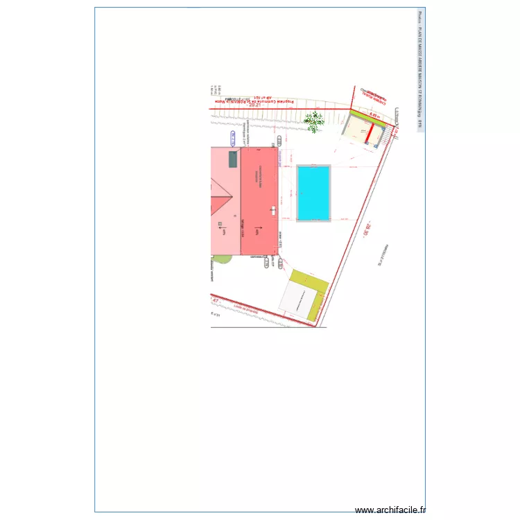 plan de masse 20 02 2025 emplacement stationnement. Plan de 
