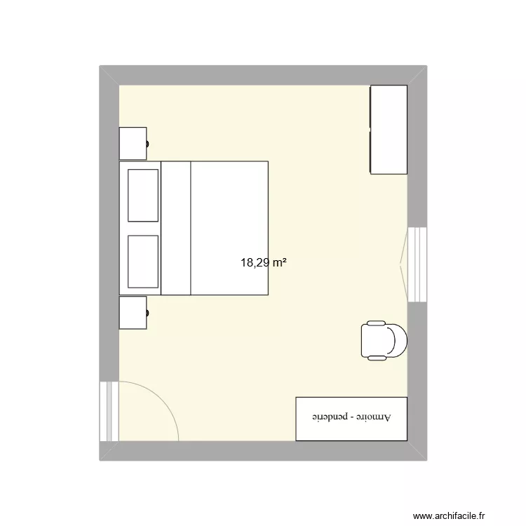 Chambre du haut de Luigi et Gabrielle. Plan de Chambre du haut de Luigi et Gabrielle. Plan de