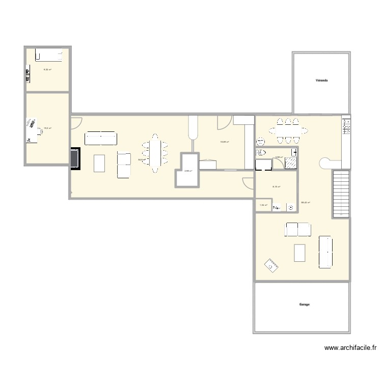 Quest RDC. Plan de 0 pièce et 0 m2