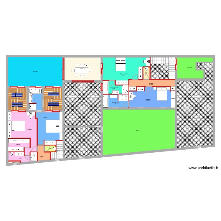 LASSEPPE PRO R+1 NOV 25 TROPEZIENNE. Plan de 25 pièces et 354 m2