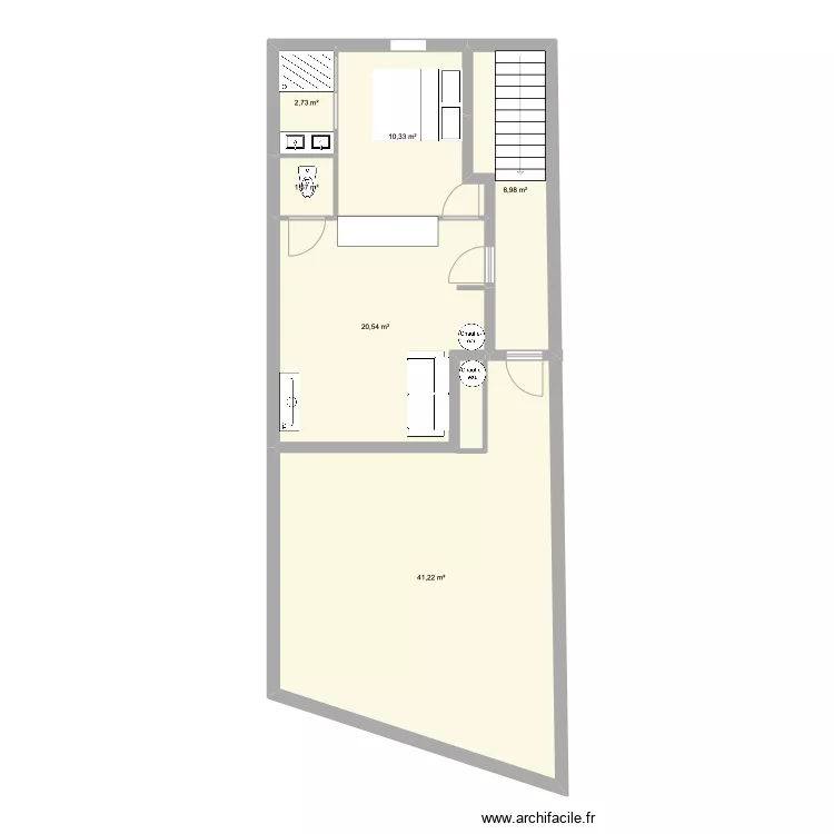 R+3 d&eacute;finitif . Plan de 