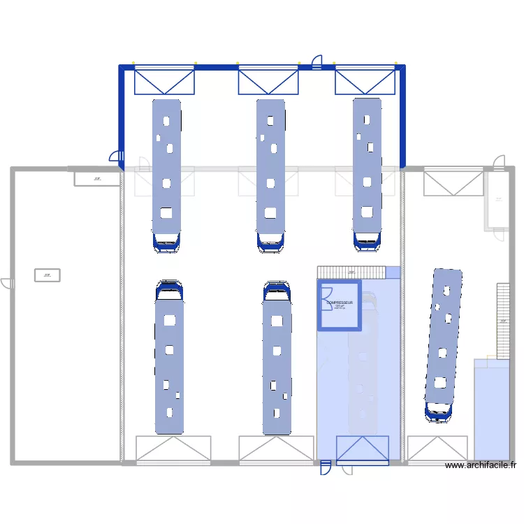 Ch&acirc;teauguay actuel. Plan de 37  et 3230 m²