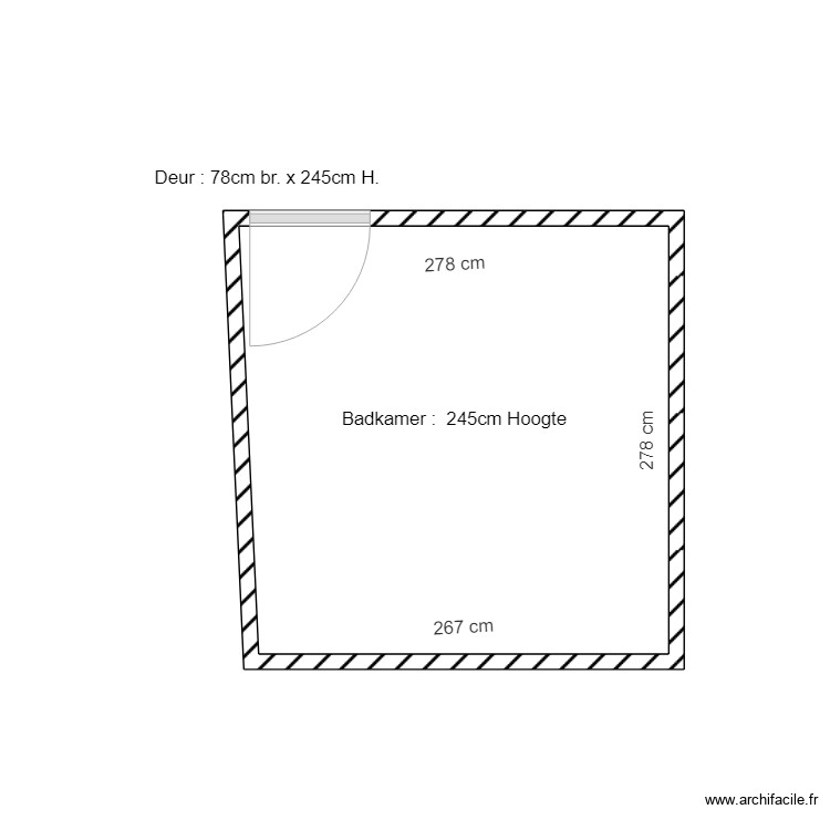 Salle de bain Dijle. Plan de 0 pièce et 0 m2 Salle de bain Dijle. Plan de 0 pièce et 0 m2