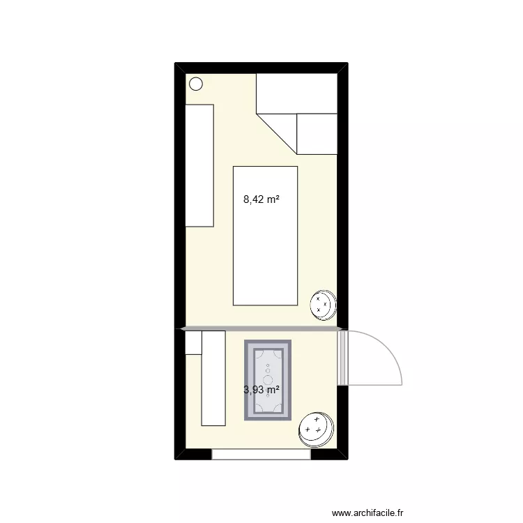 institut BYLALA. Plan de 2 et 12 m² institut BYLALA. Plan de 2 et 12 m²