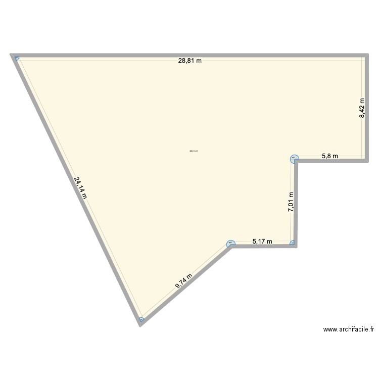 PLAN DE MASSE 1. Plan de 1 pièce et 380 m2