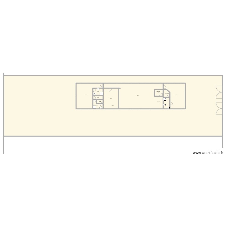 rectangle 1. Plan de 12 pièces et 1192 m2
