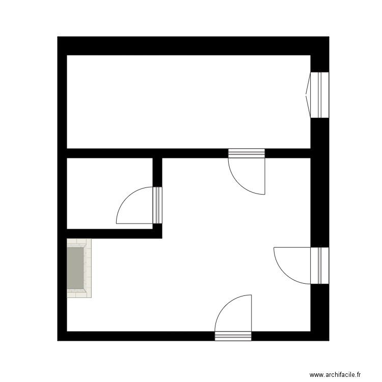 BANCELIN N 12 App1. Plan de 3 pièces et 30 m2