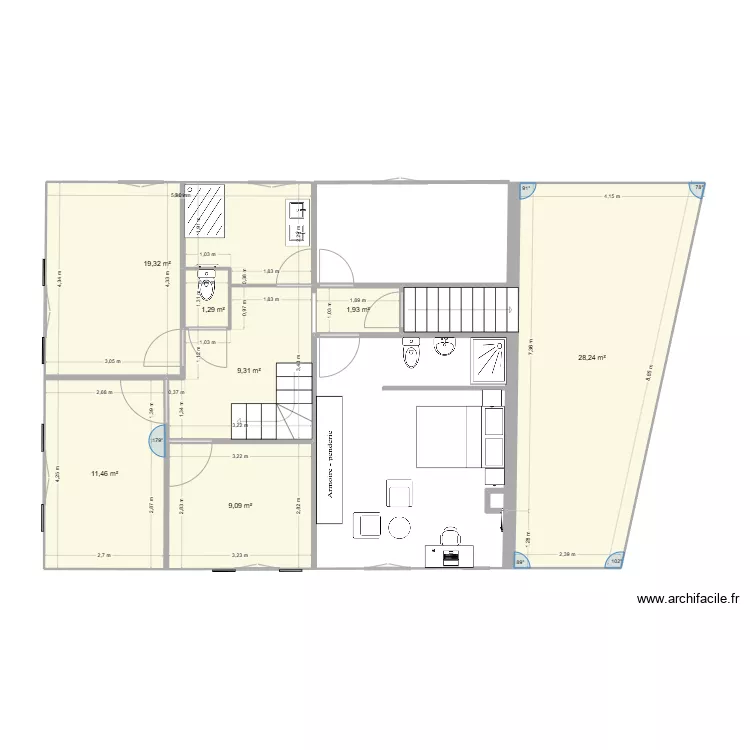 PLAN 1er étage mars 2025. Plan de PLAN 1er étage mars 2025. Plan de